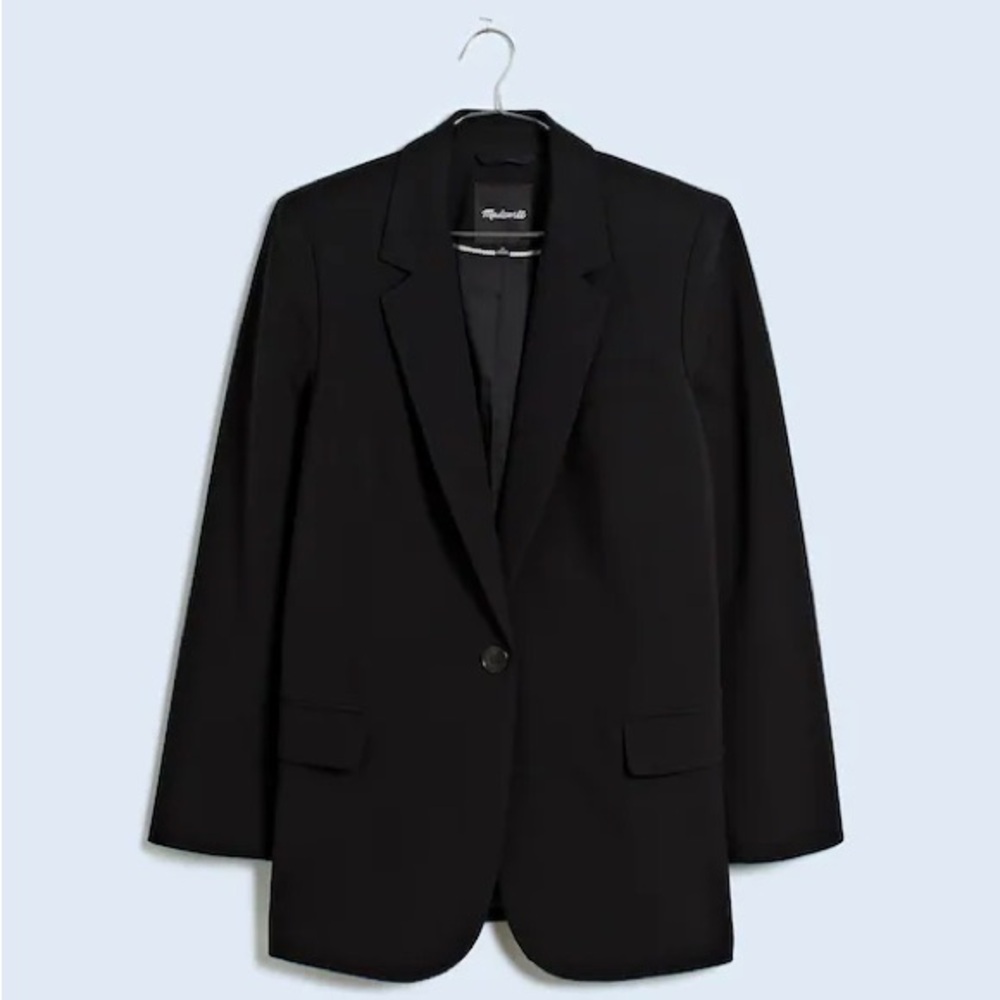 Madewell Classic Black Blazer Size 16